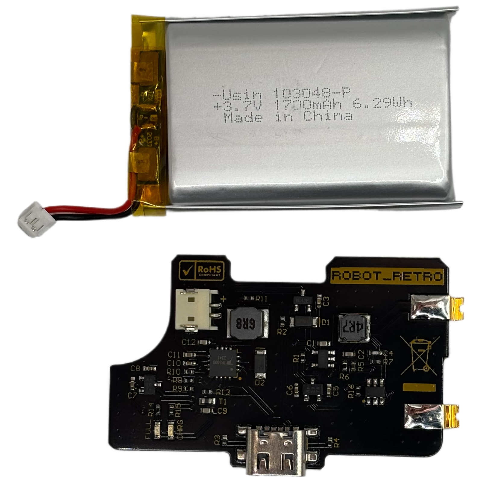 Batterie USB-C pour Game Boy Advance