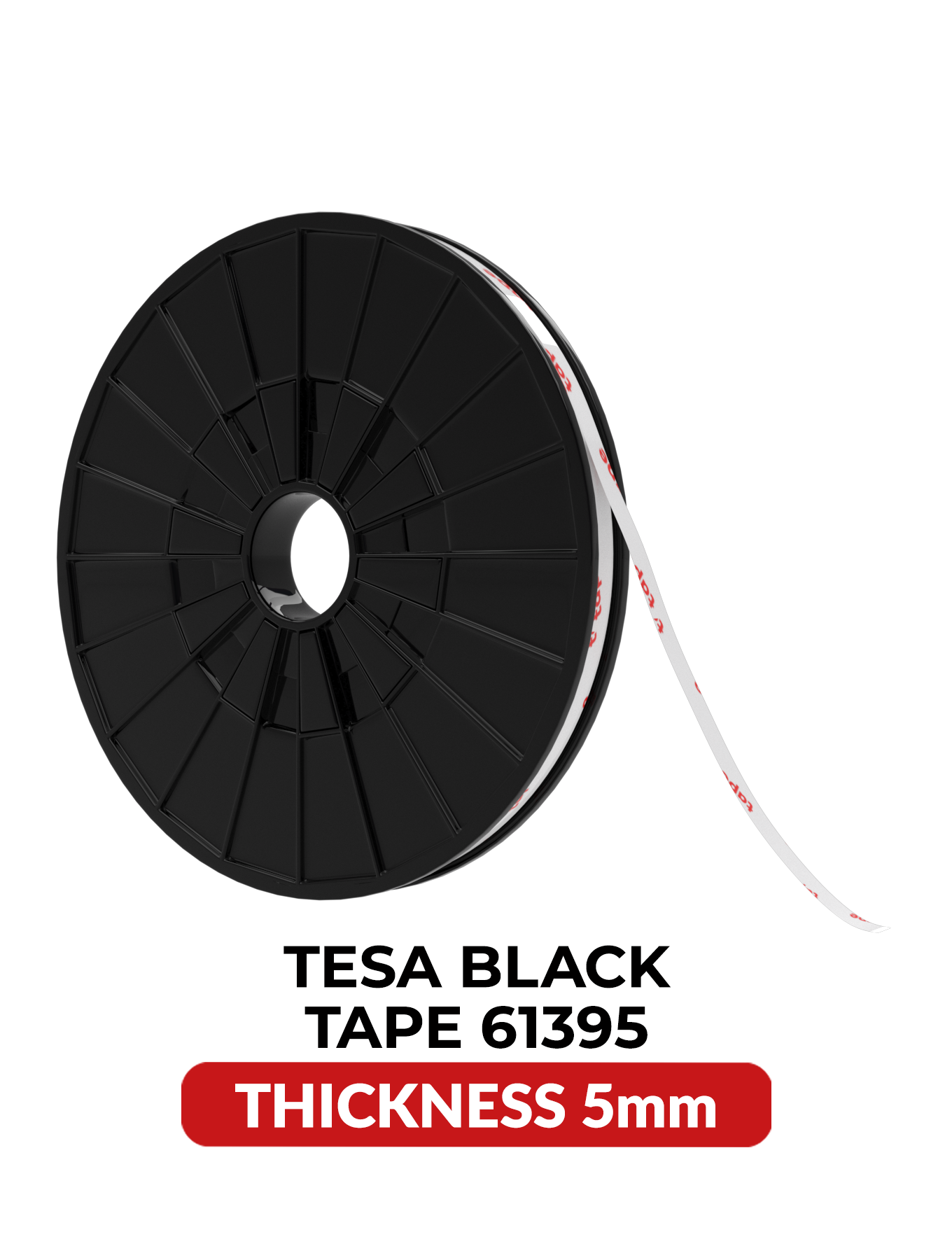 Double-Sided Acrylic Black Tape (Tesa Model # 61395)