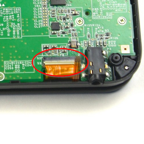 Connecteur de câble flexible de ruban d'écran pour 3DS XL