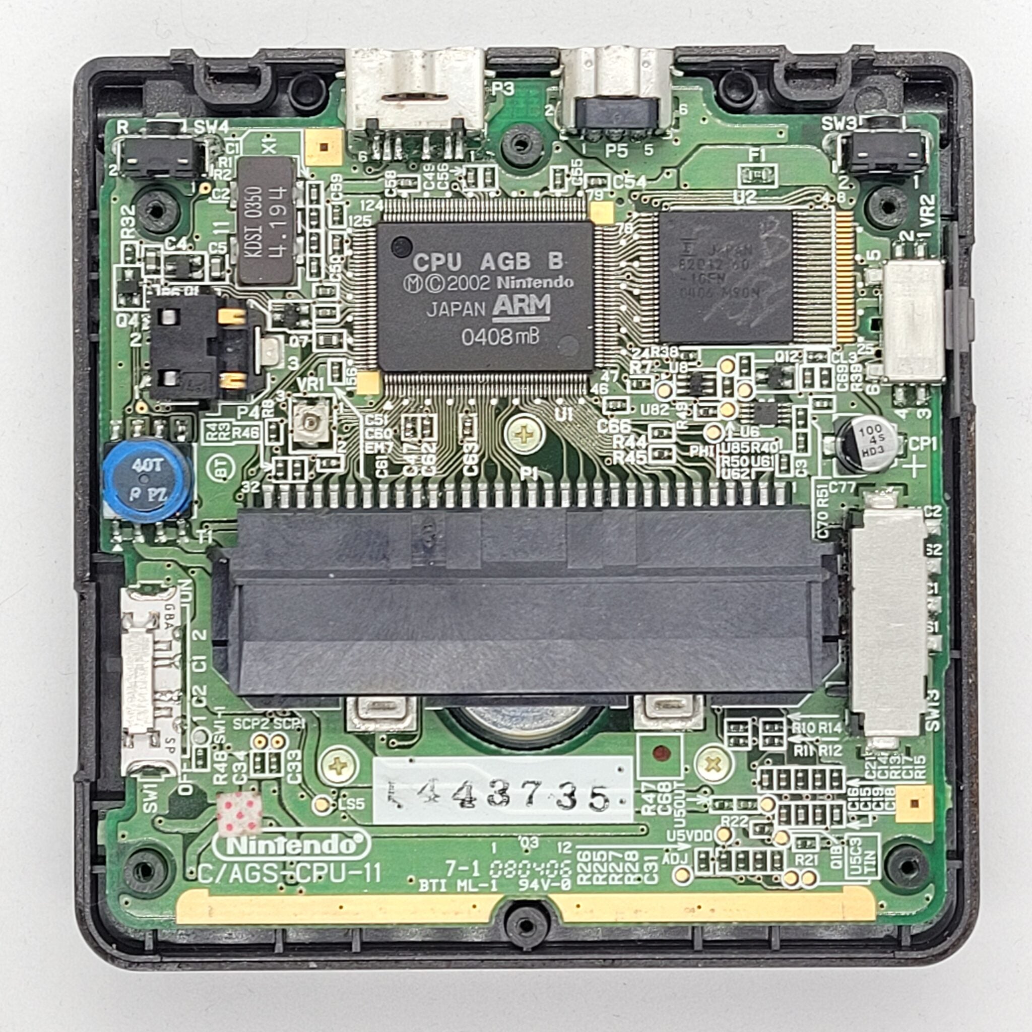 Interrupteur d'alimentation de remplacement pour Game Boy Advance SP