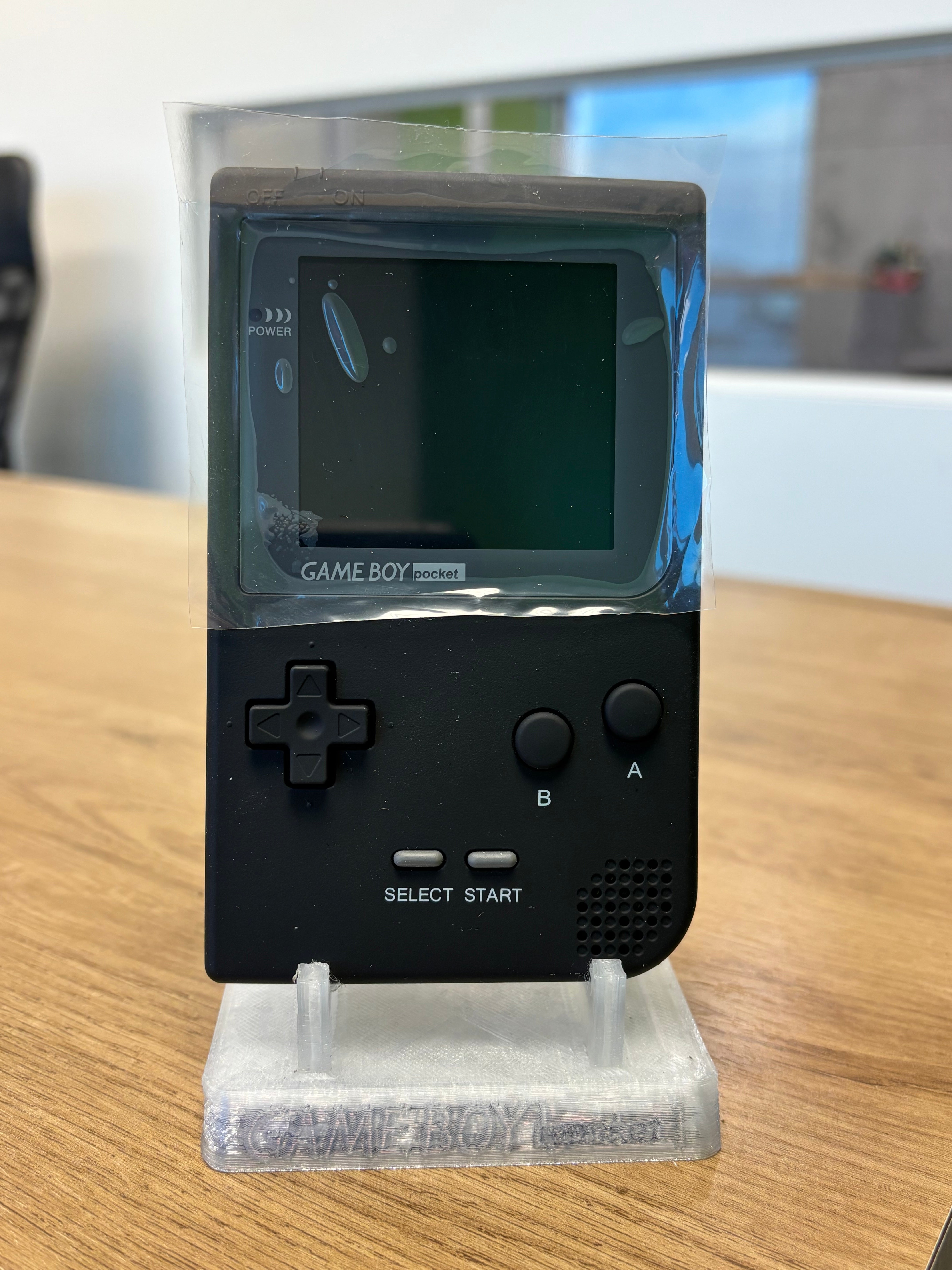 Game Boy Pocket - Black Matte shell with IPS screen