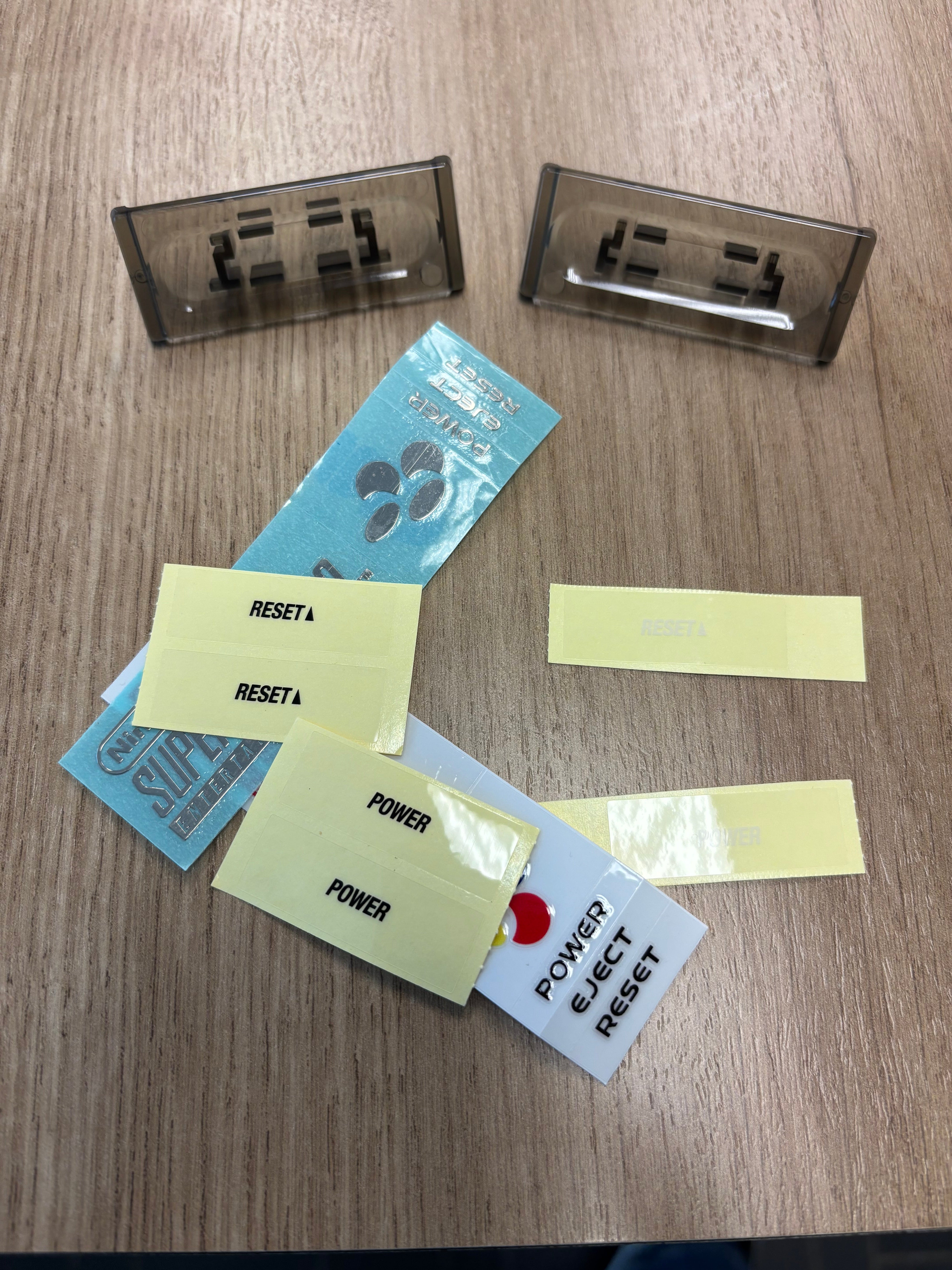 Super Nintendo with Bitfunx Clear Black Shell