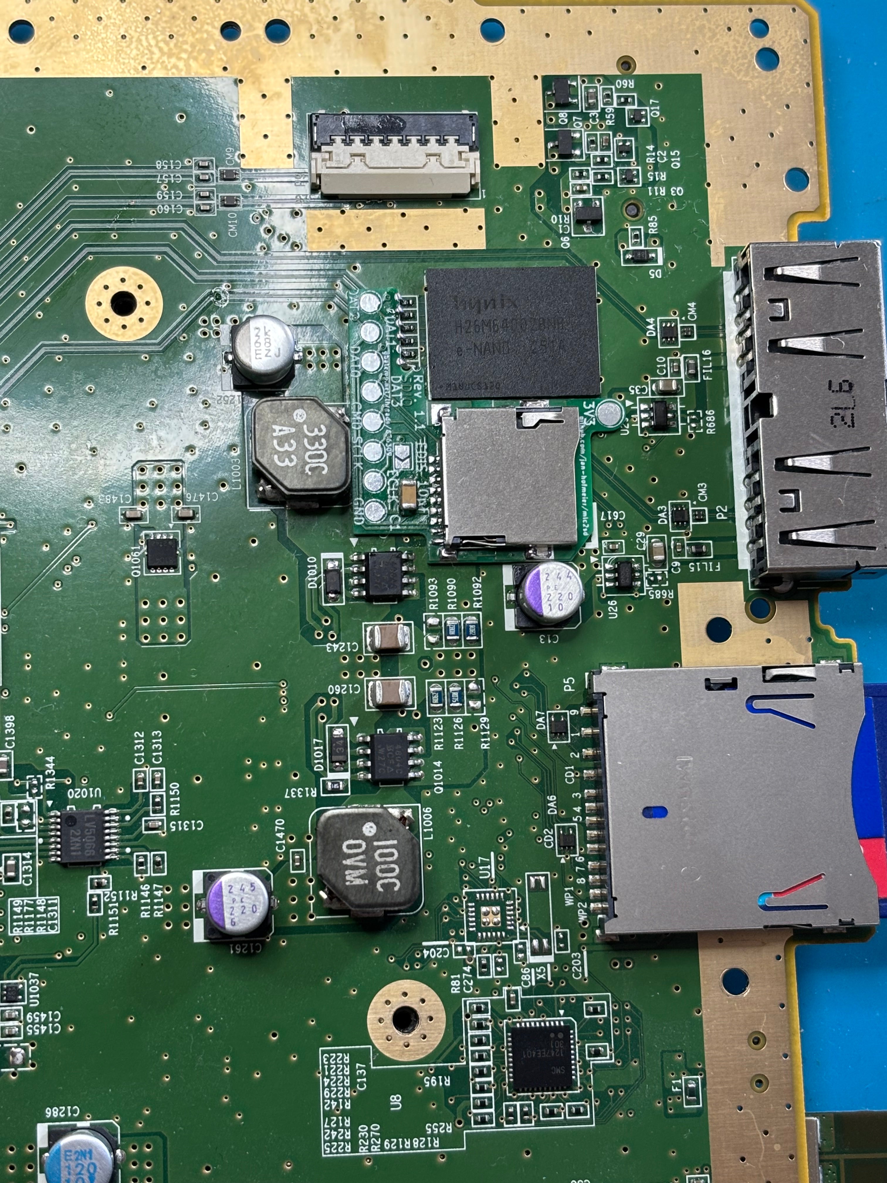 MLC2SD PCB Kit for Wii U eMMC Replacement