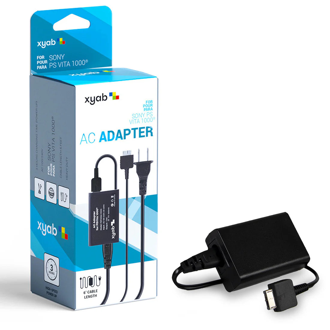 AC Power Adapter and Data Cable for PSP Vita 1000