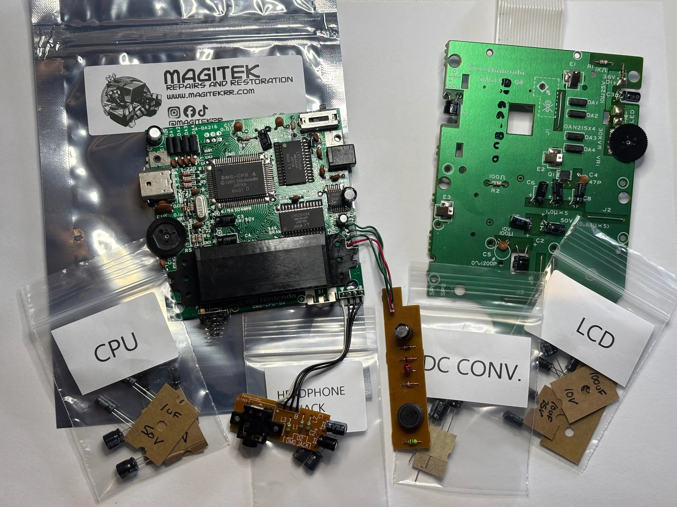 Capacitor Kit for the Game Boy Original